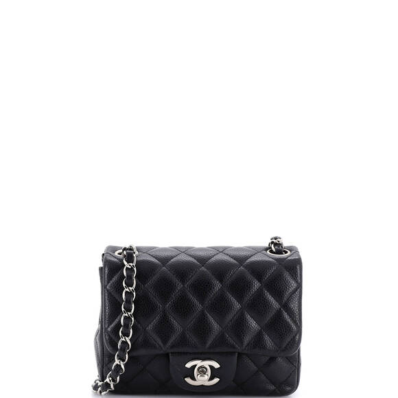 Chanel Handbags - Chanel Mini Square Classic Single Flap Bag Quilted Caviar